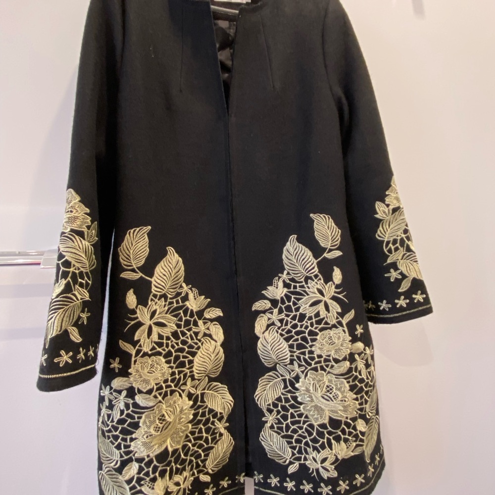 Black and gold Coat